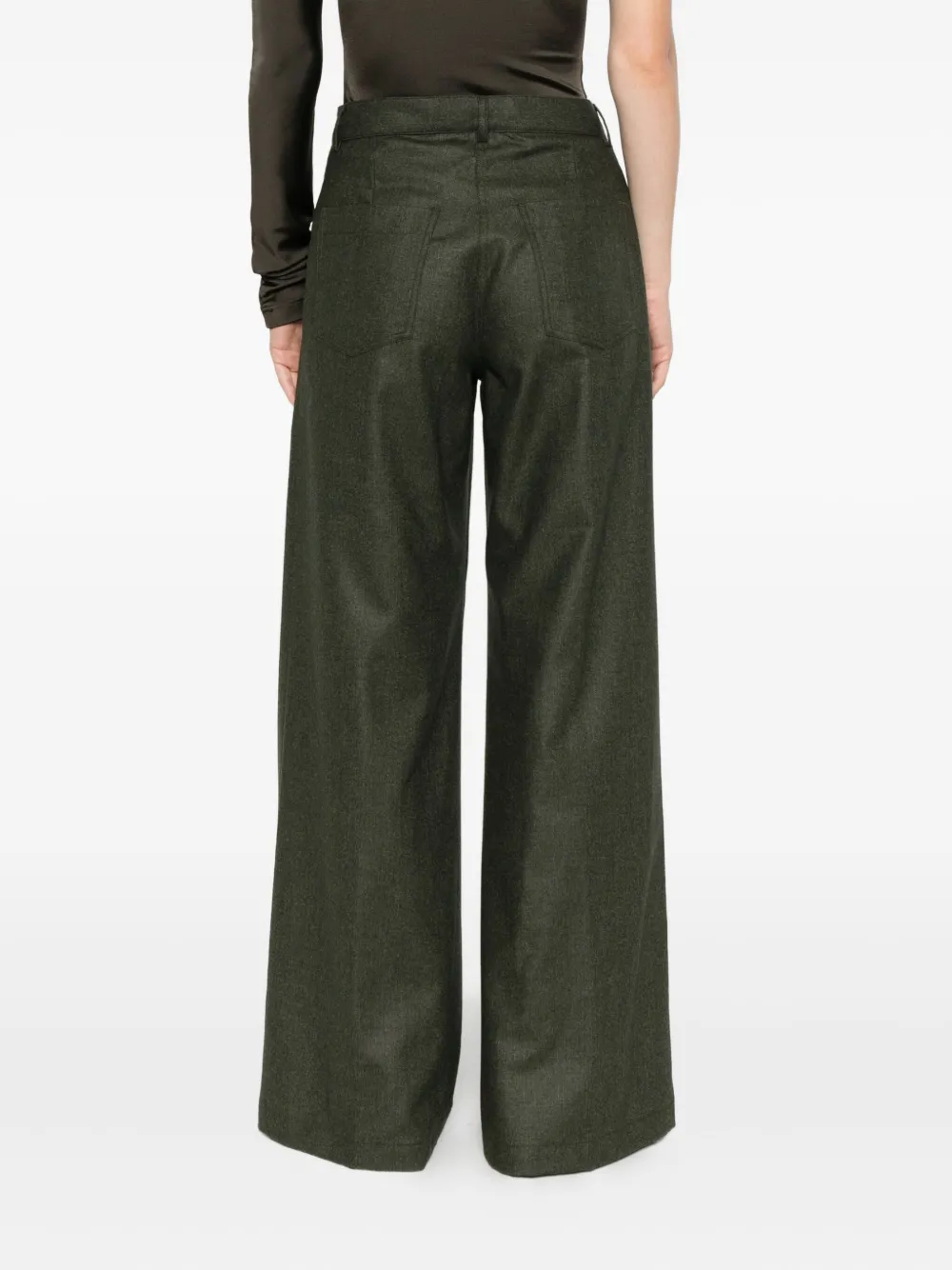 Aspesi Belt-loop Trousers In Gray