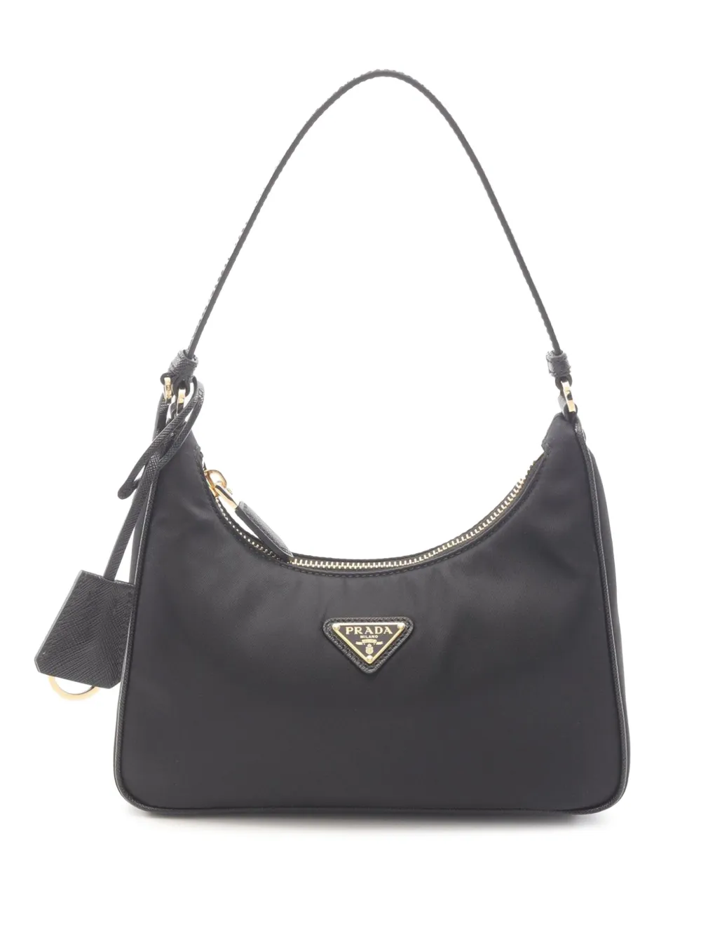 Pre-owned Prada 2013-2025 Tessuto Re-edition 2005 Shoulder Bag In Black