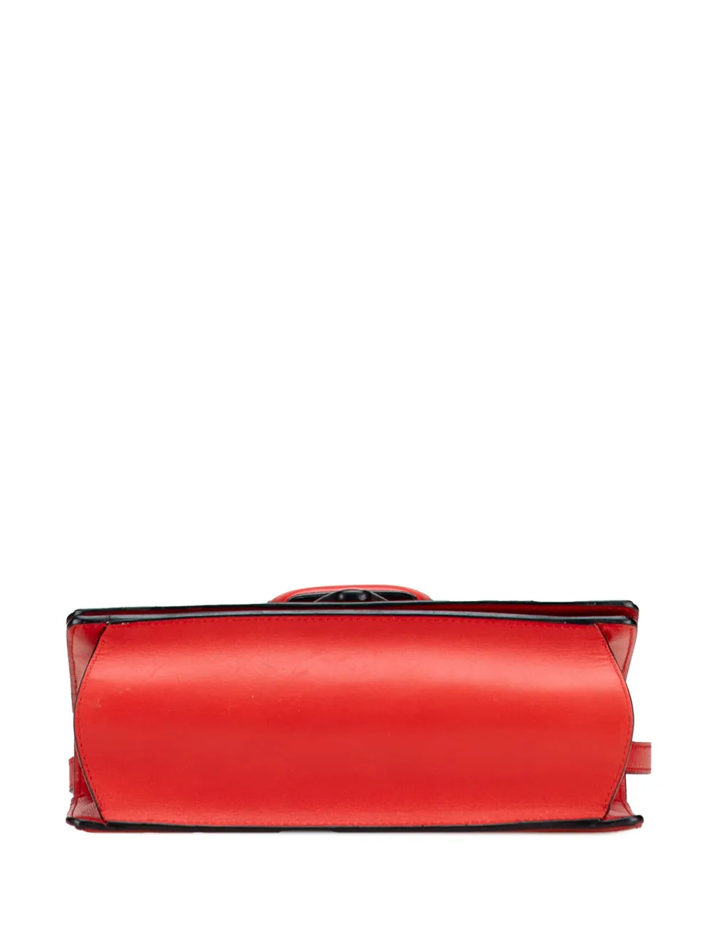 Pre-owned Loewe 2015 Medium Leather Barcelona Crossbody Bag In Red