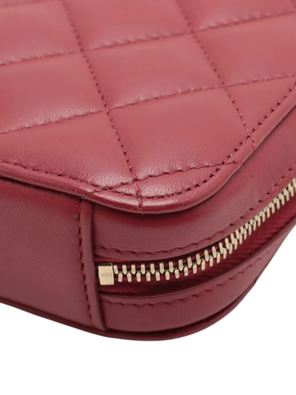 2019 Cc Quilted Lambskin Zip Phone Case Crossbody Bag