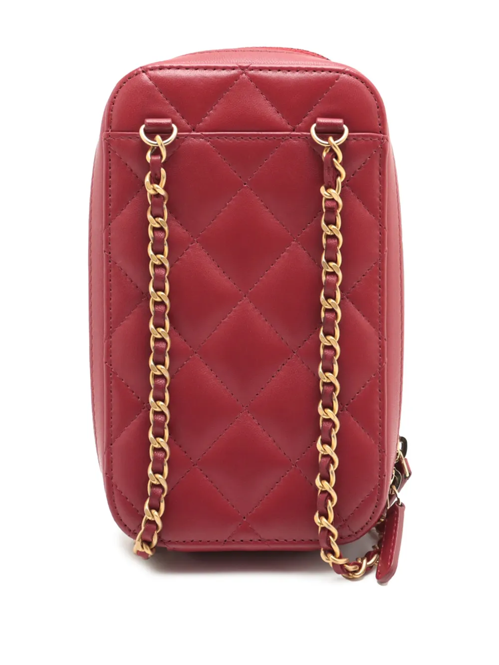 2019 Cc Quilted Lambskin Zip Phone Case Crossbody Bag