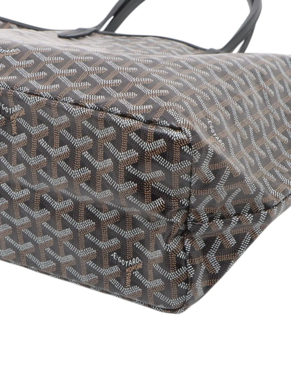 Pre-owned Goyard 2000-2025 Ine Saint Louis Pm Tote Bag In Black