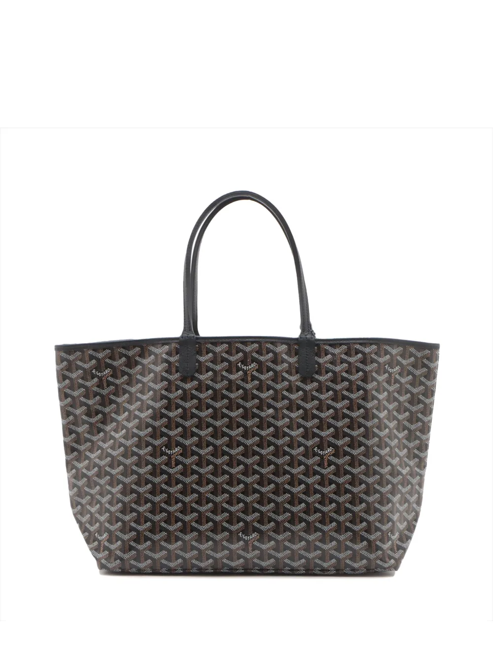 Pre-owned Goyard 2000-2025 Ine Saint Louis Pm Tote Bag In Black
