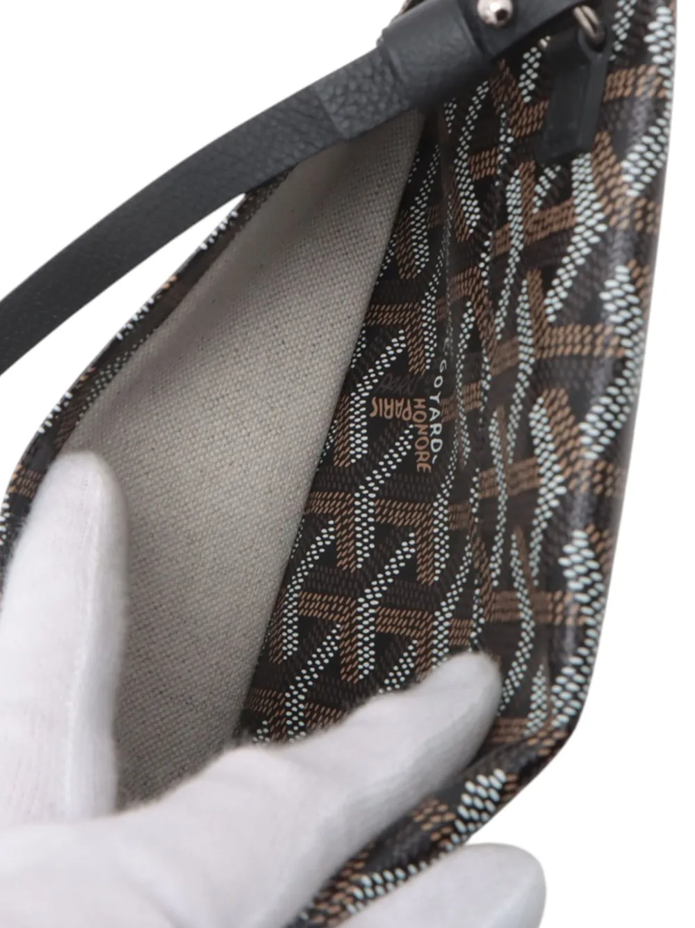 Pre-owned Goyard 2000-2025 Ine Saint Louis Pm Tote Bag In Black