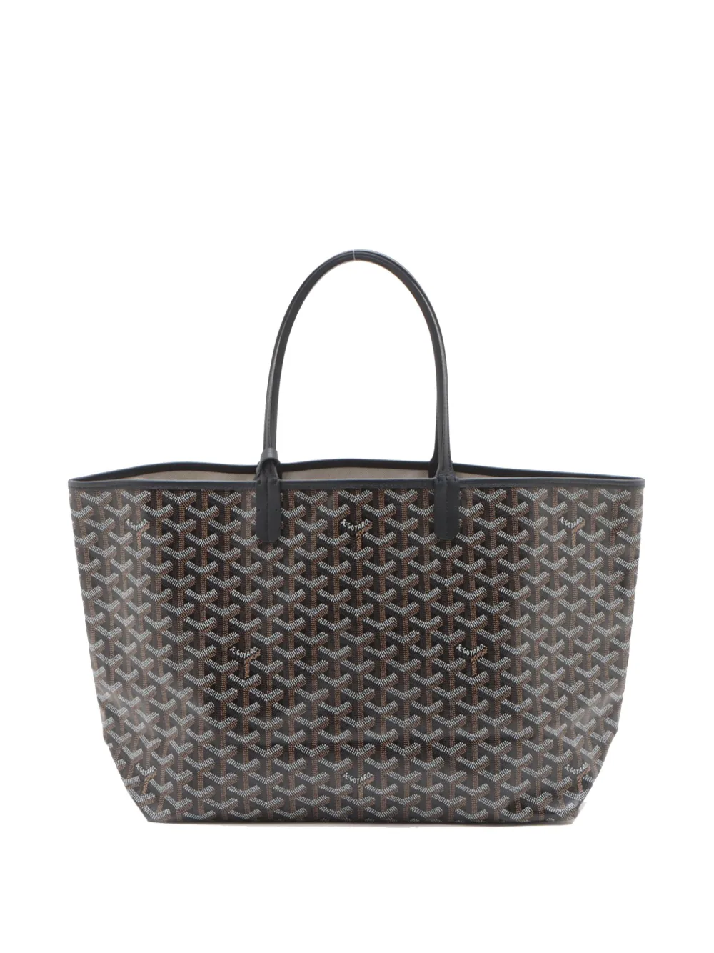 Pre-owned Goyard 2000-2025 Ine Saint Louis Pm Tote Bag In Black