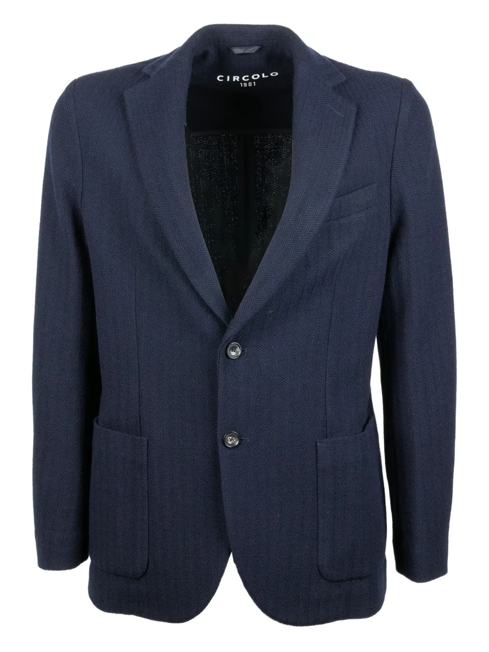 Circolo 1901 blazer con botones y motivo pied de poule | azul | Image 1