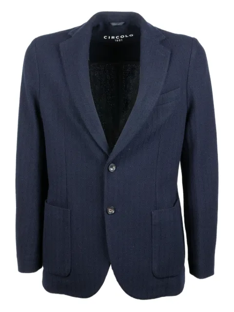Circolo 1901 herringbone single-breasted blazer