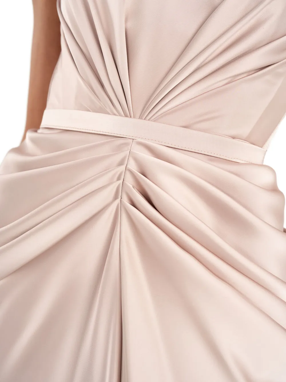 Ana Radu Corset Maxi Dress In Neutral