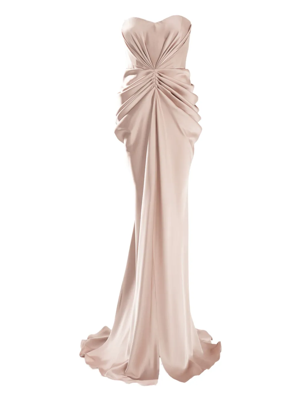 Ana Radu Corset Maxi Dress In Neutral