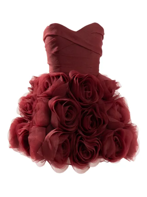 Ana Radu vestido corto estilo strapless