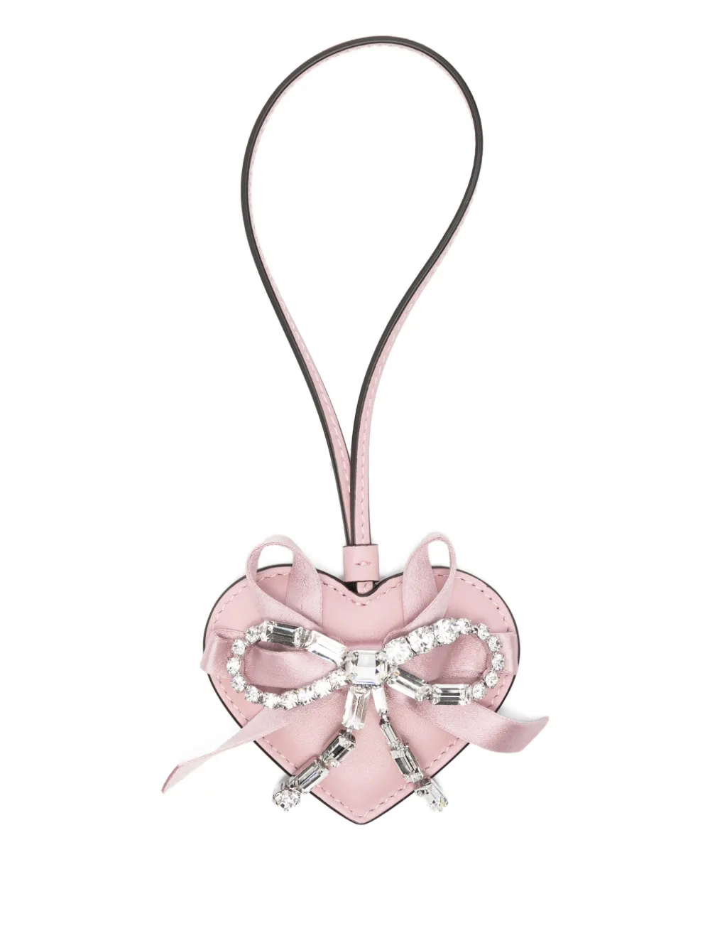 Jimmy Choo heart charmz bow keyring | Pink | Image 1