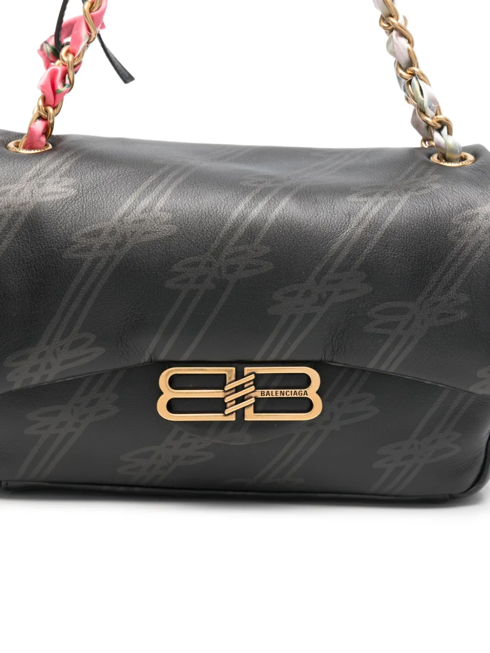 Balenciaga Schoudertas met logo Zwart