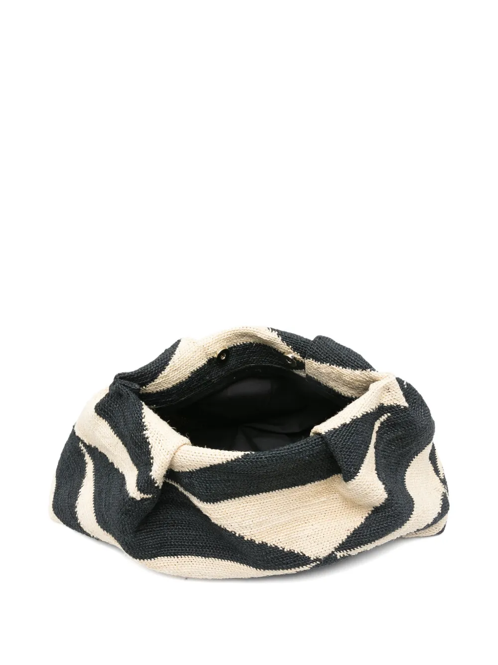 Sensi Studio Sisal Clutch Bag In Black
