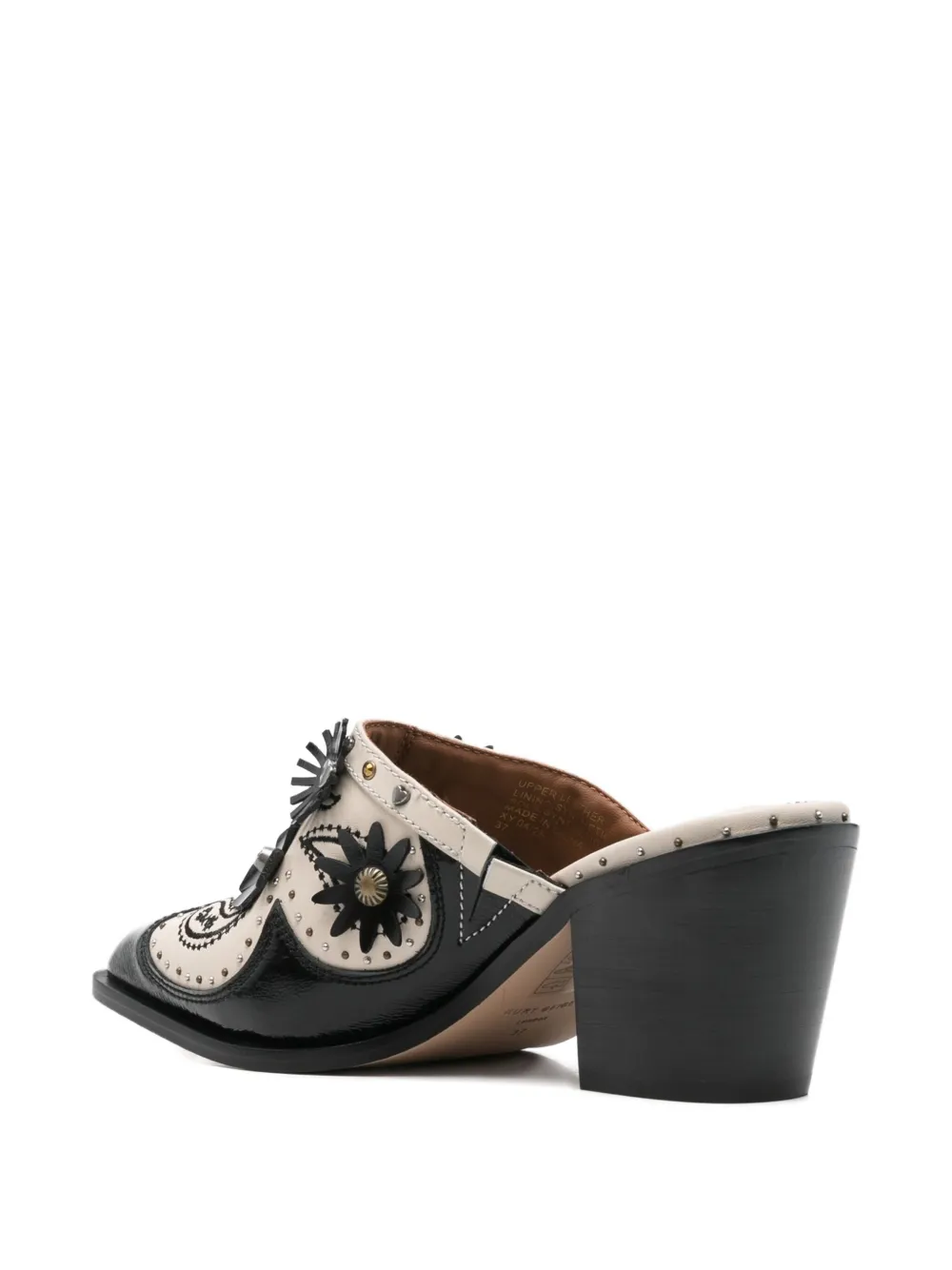 Kurt Geiger London 70mm floral-embellishment mules Zwart