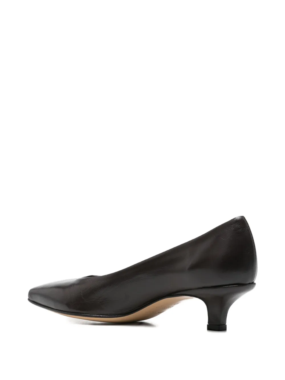 Pomme D'or Pointed-toe Leather Pumps In Brown