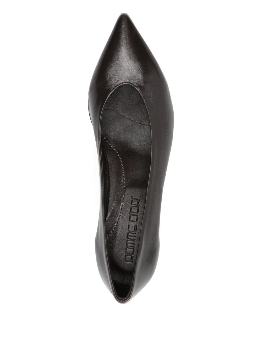 Pomme D'or Pointed-toe Leather Pumps In Brown