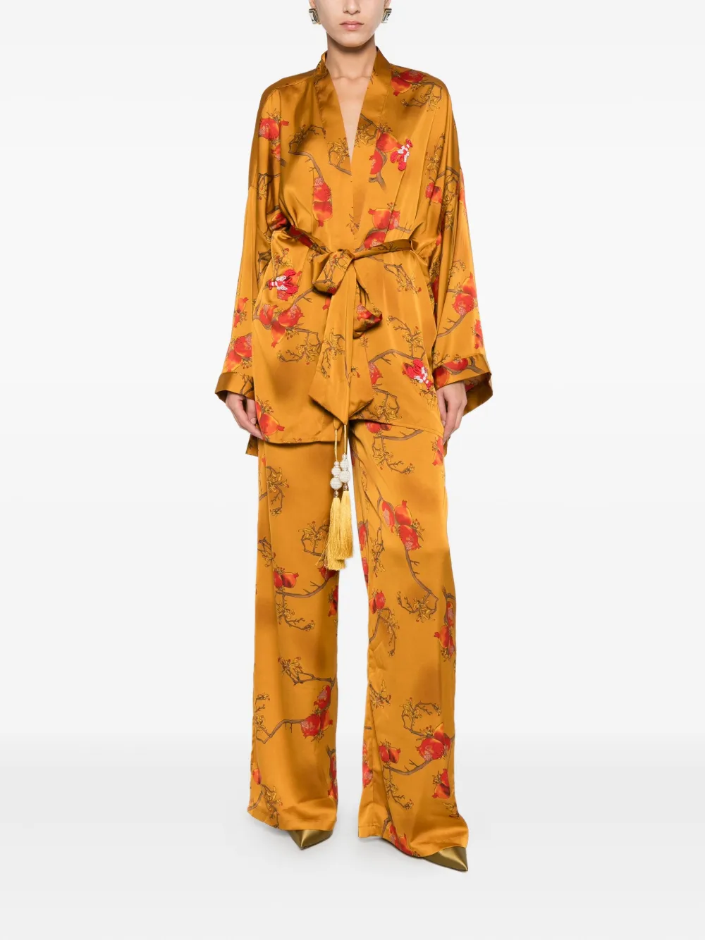 Miau By Clara Rotescu Quintana Trousers Set In Yellow