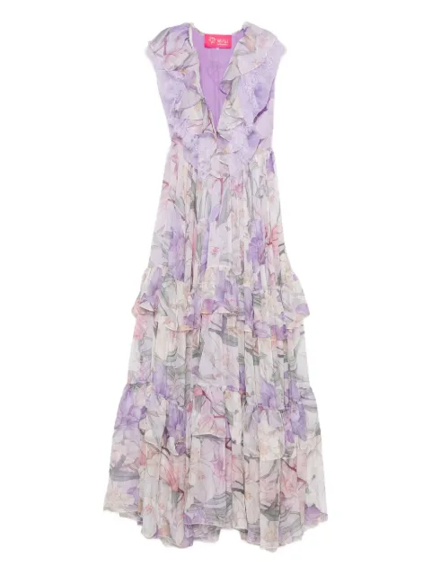 MIAU by Clara Rotescu floral-print maxi dress 