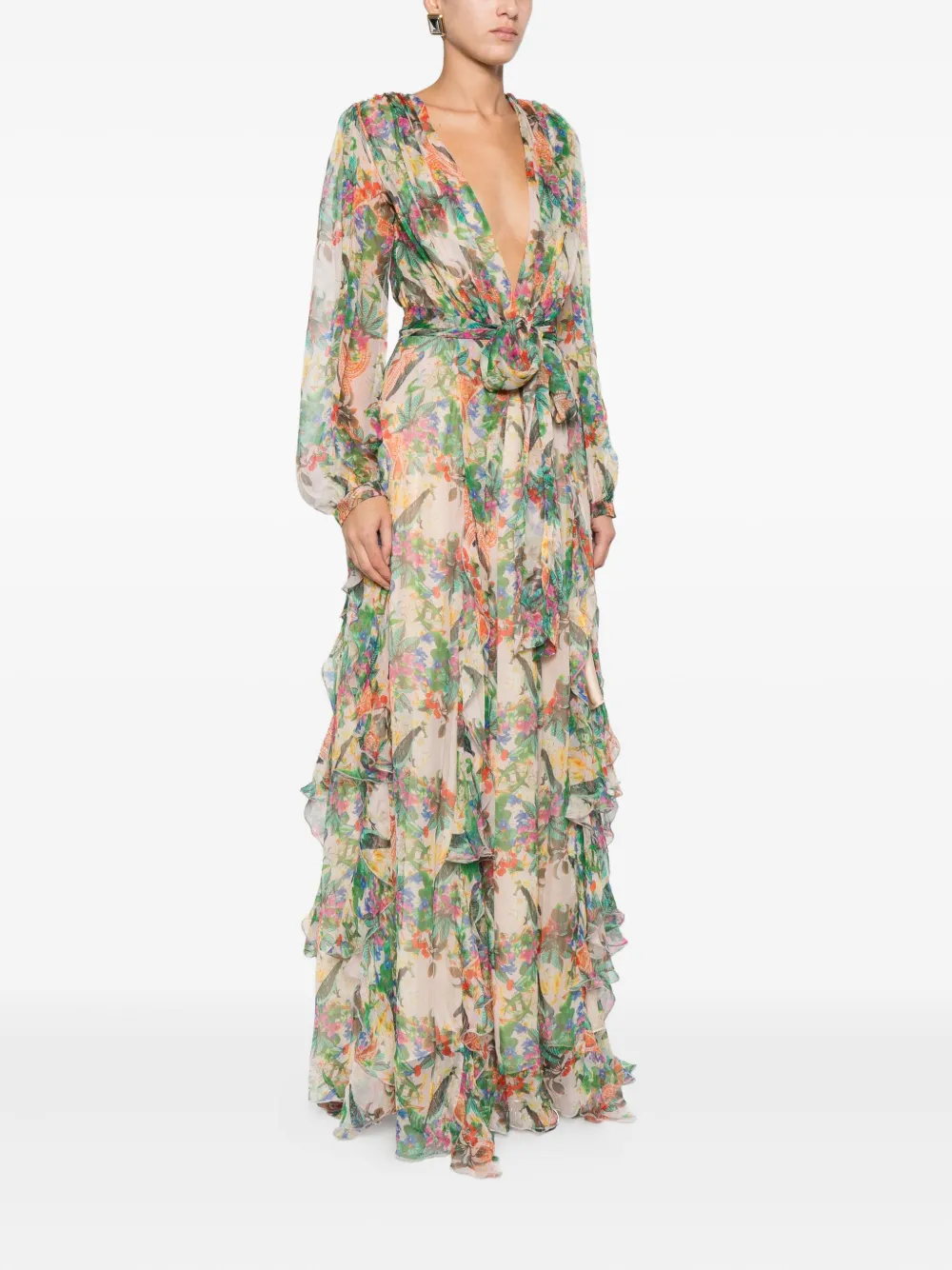 Miau By Clara Rotescu Deniz Dress In Multi