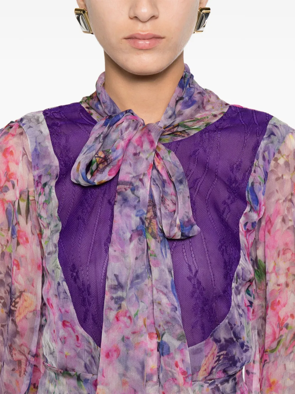 MIAU by Clara Rotescu Suarez jurk Paars