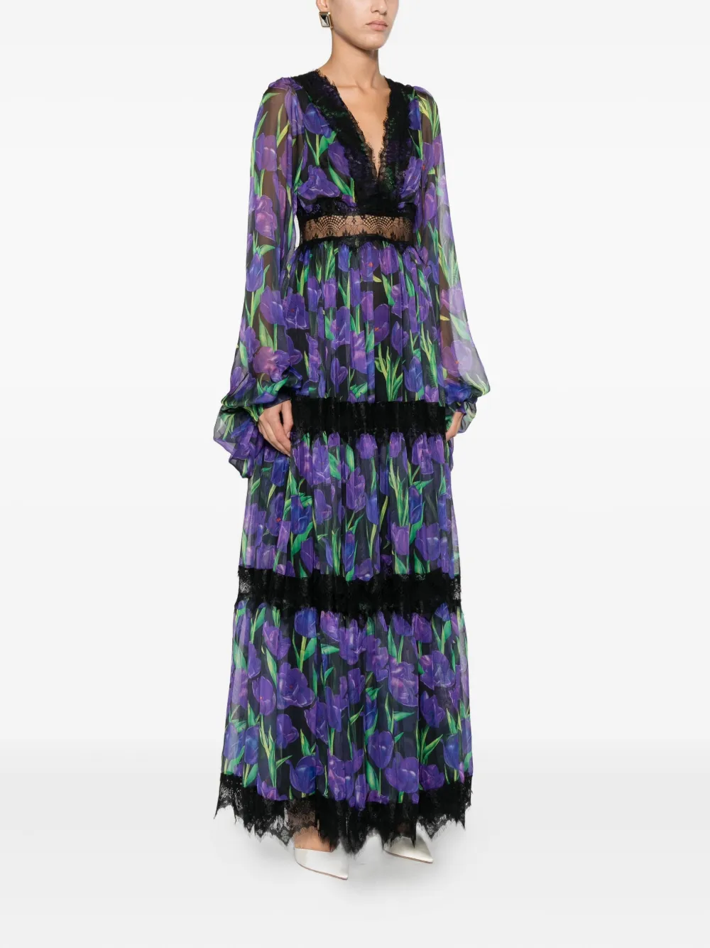 MIAU by Clara Rotescu Lopez jurk Paars