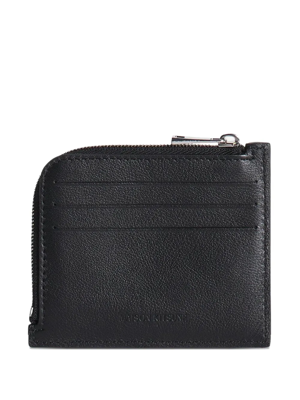 Maison Kitsuné Leren pasjeshouder Zwart