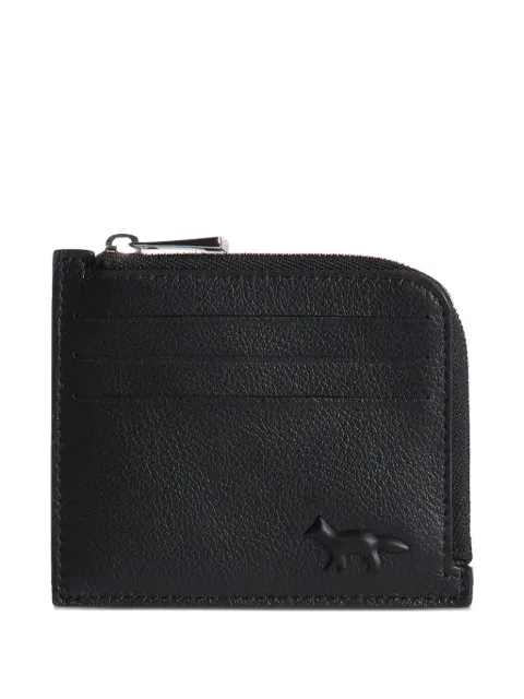 Maison Kitsuné zip-around leather cardholder