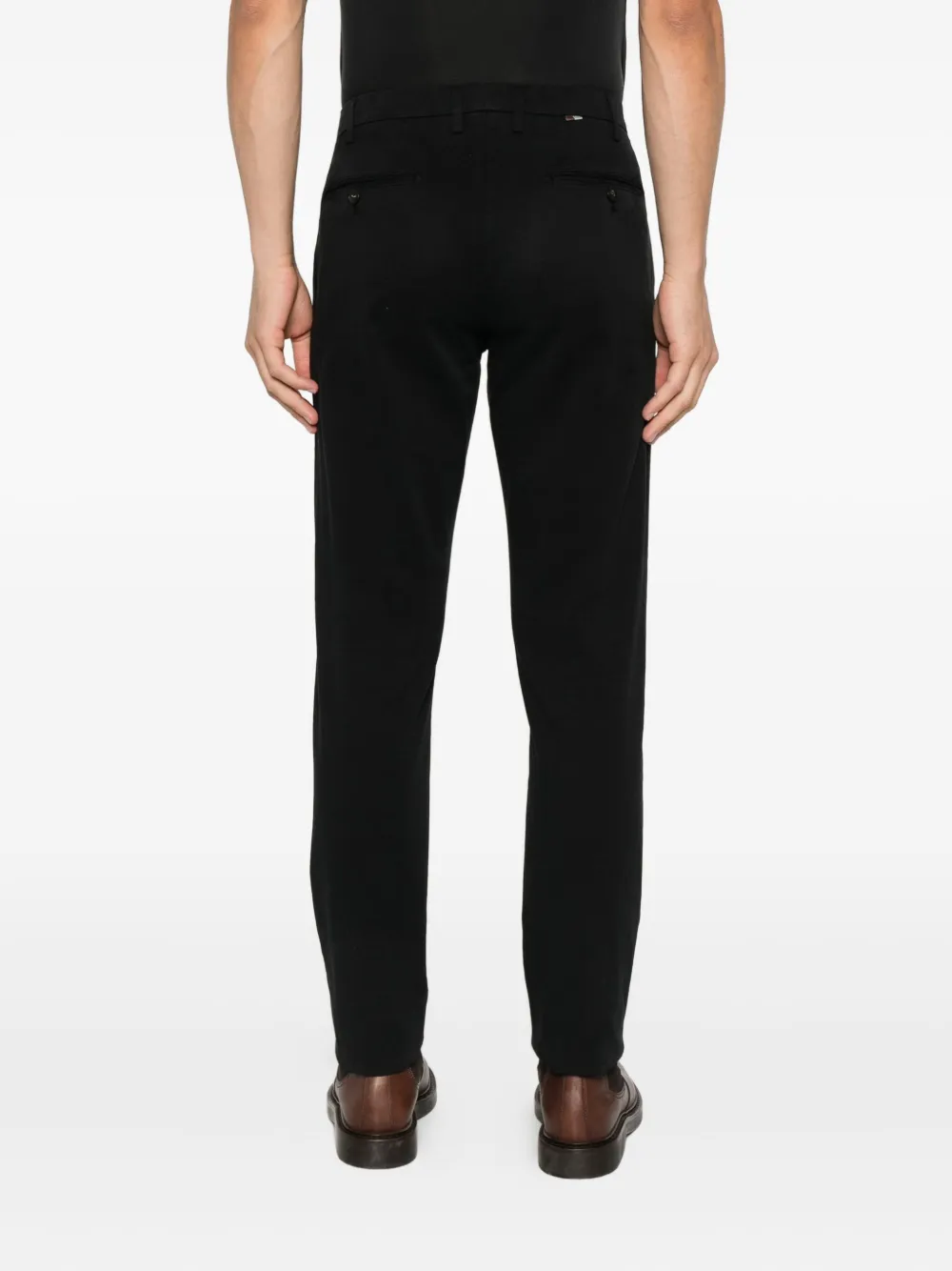 Canali Straight broek Zwart