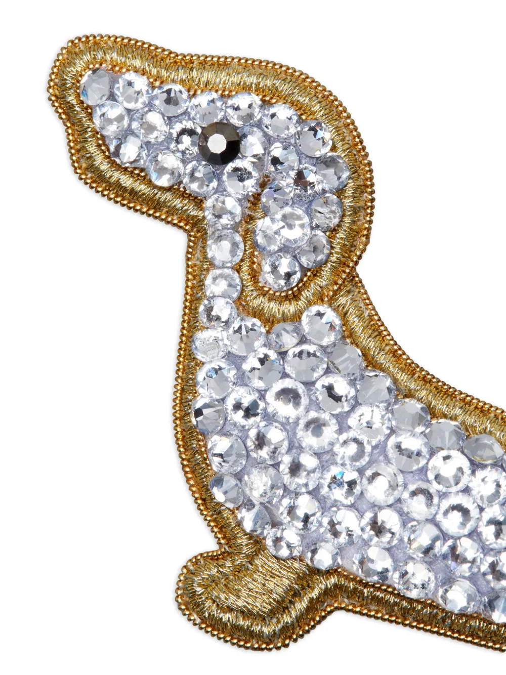  Thom Browne Hector Crystal-embellishment Brooch - Silver 