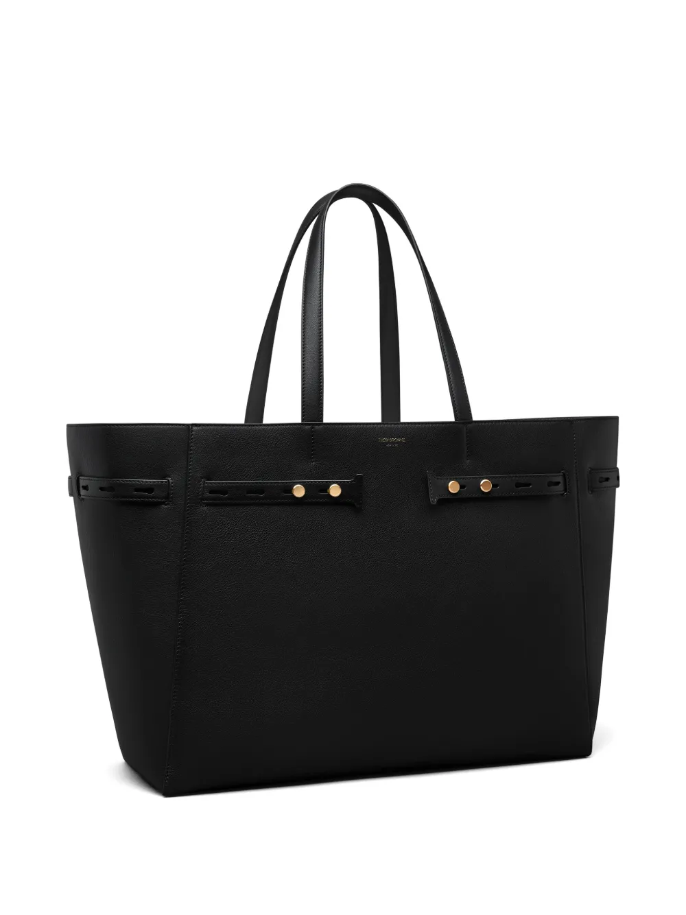 Thom Browne Mr. Thom leren shopper Zwart