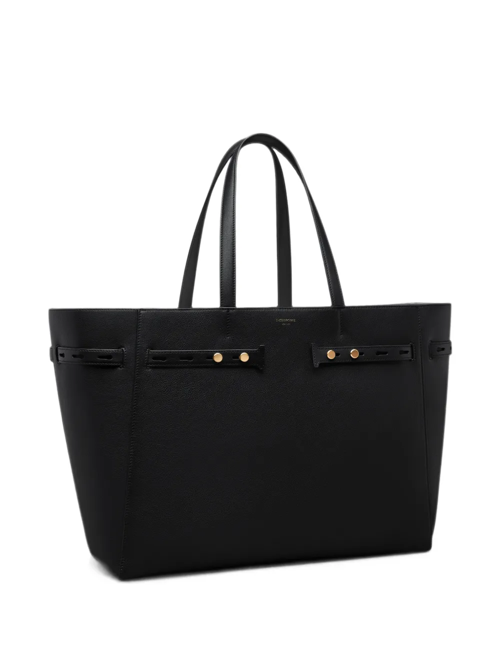 Thom Browne Mr. Thom leren shopper Zwart
