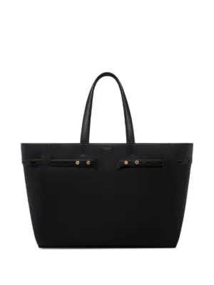 Maison Margiela Horizontal Leather Tote Bag | Black | FARFETCH