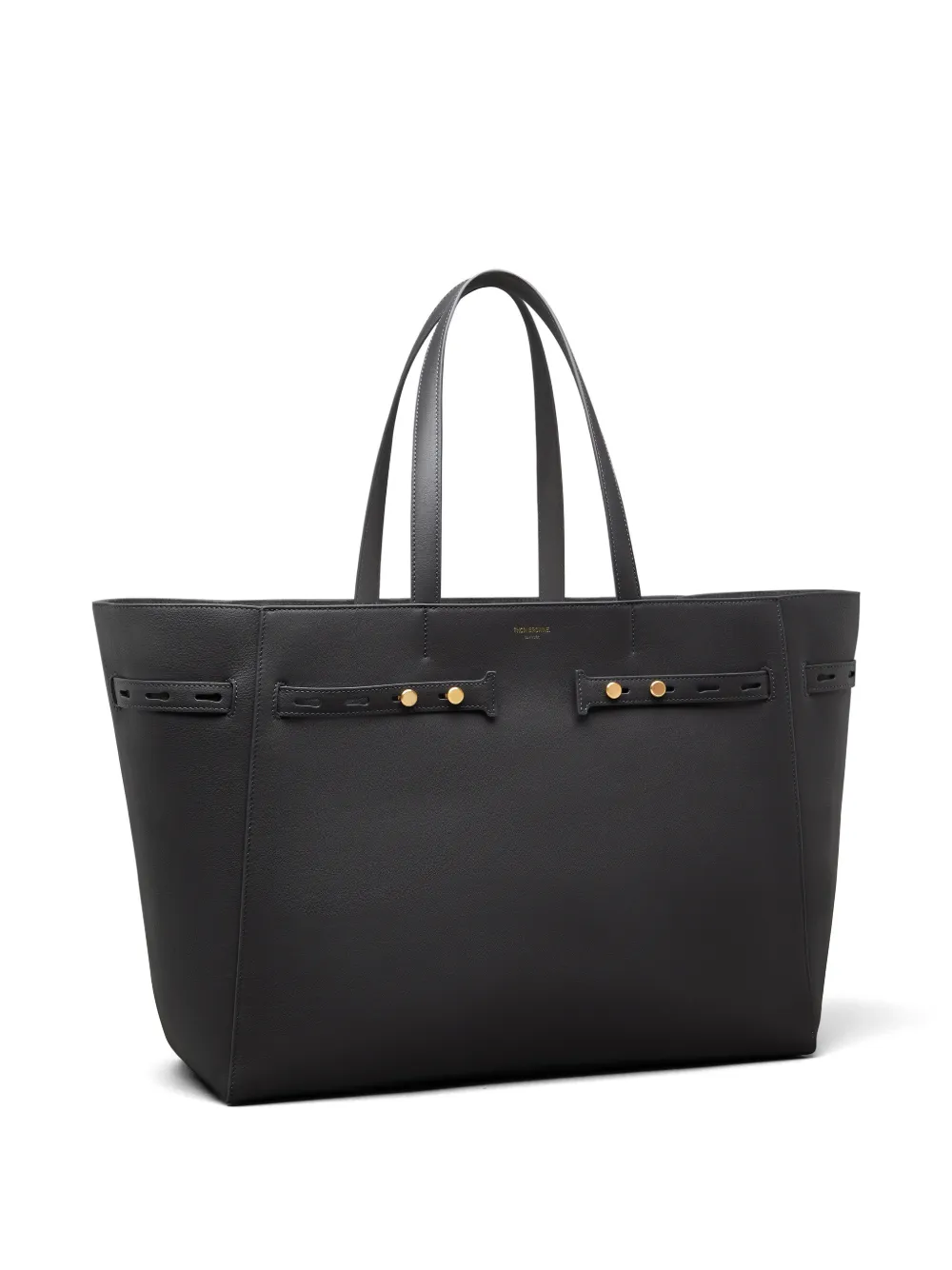 Thom Browne Mr. Thom leren shopper Zwart