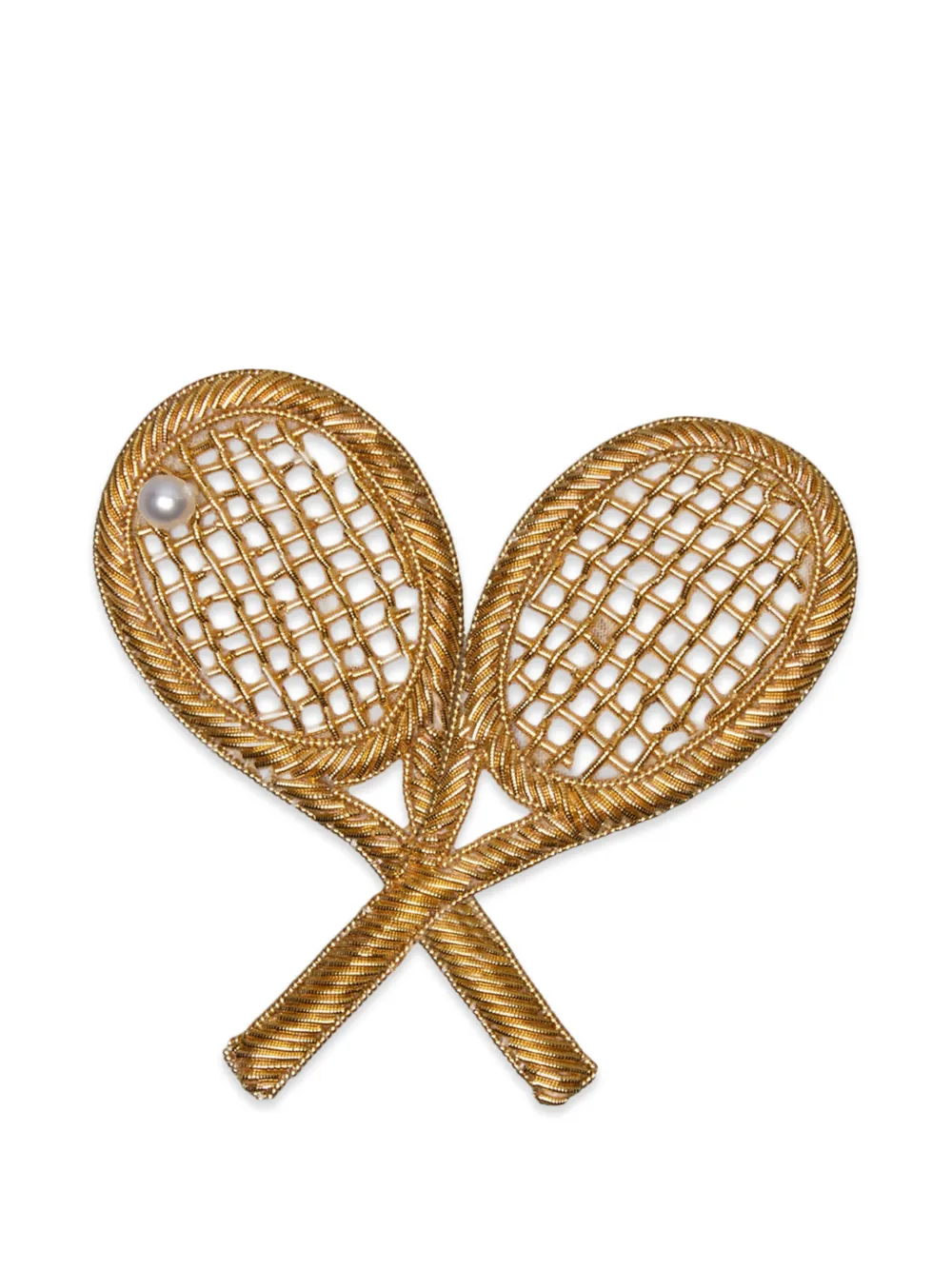 Thom Browne Spilla da tennis - Oro