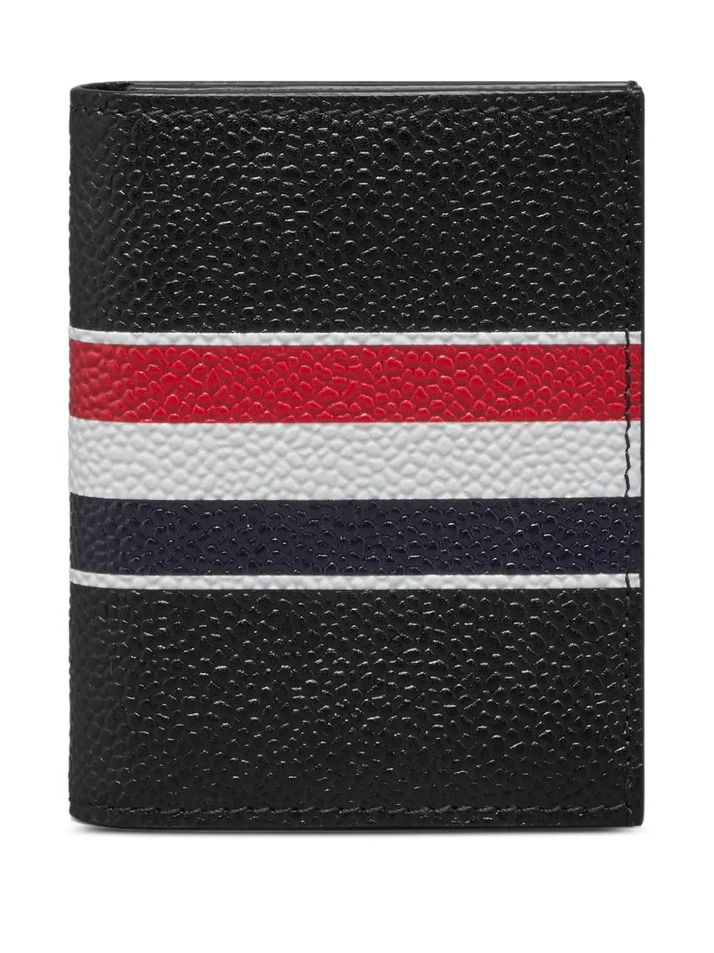 Thom Browne Portafoglio con banda RWB - Nero