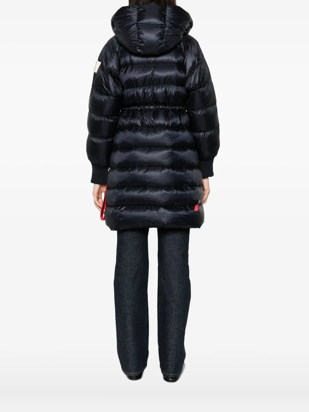 After Label Hooded Padded Jacket In Blue