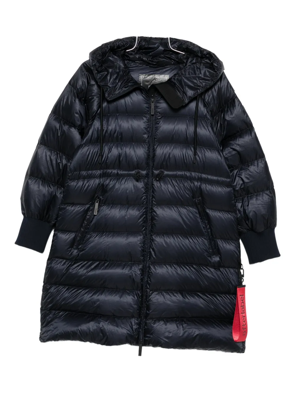 After Label Hooded Padded Jacket In Blue