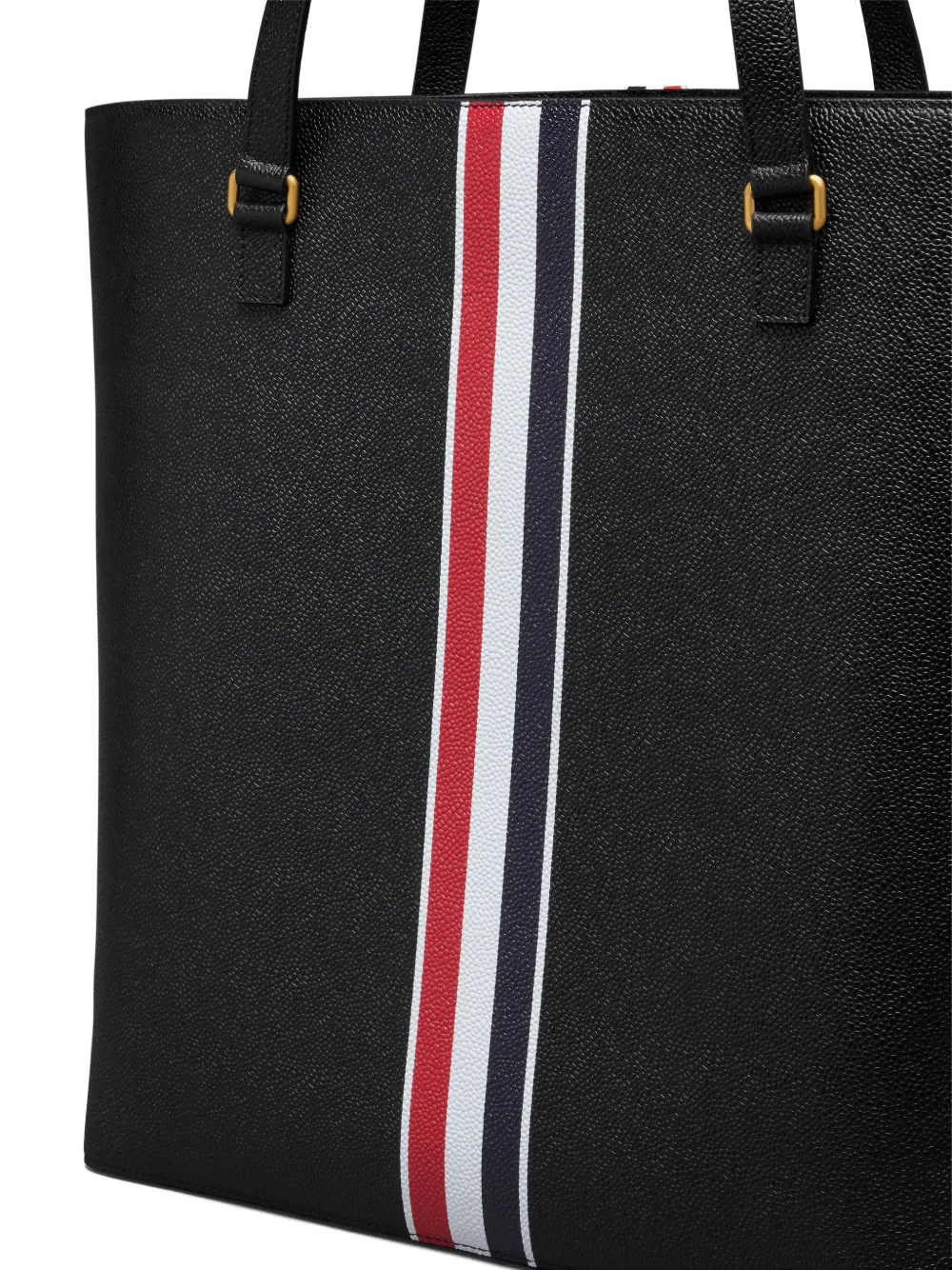 Thom Browne Shopper met RWB-streep Zwart