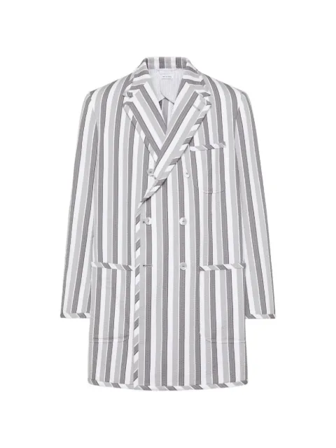 Thom Browne Repp striped seersucker jacket
