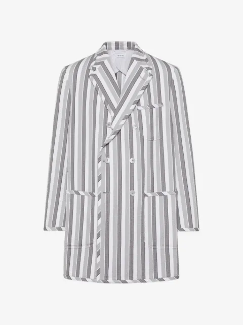 Thom Browne Repp striped seersucker jacket