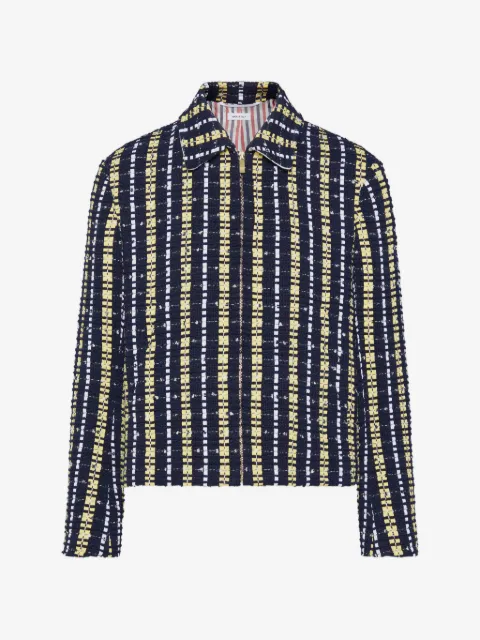 Thom Browne Jaqueta Repp de tweed com listra