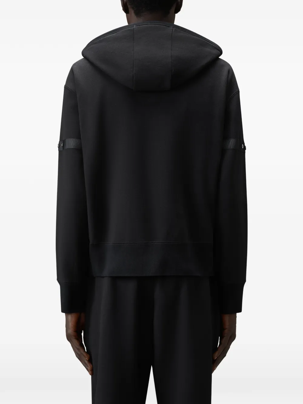 Thom Browne Loopback-jersey hoodie Zwart