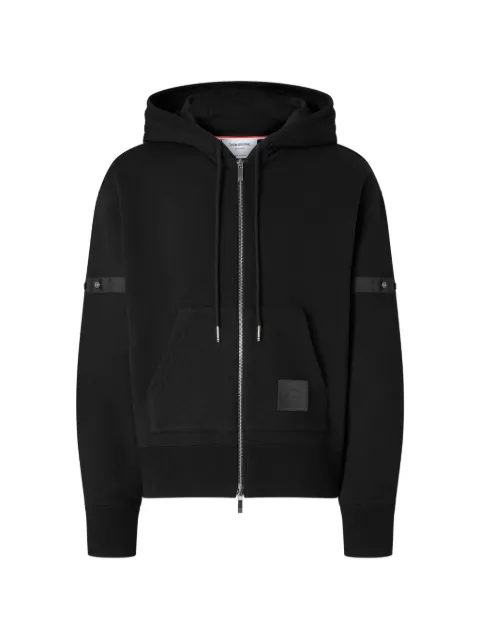 Thom Browne loopback jersey armband hoodie