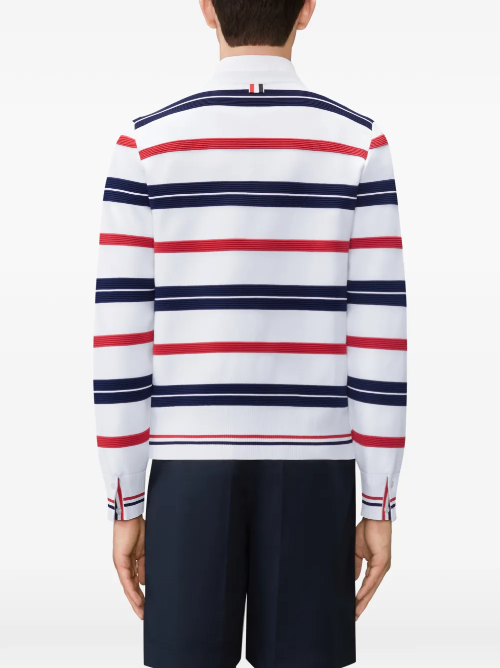 Thom Browne Gestreepte trui Wit
