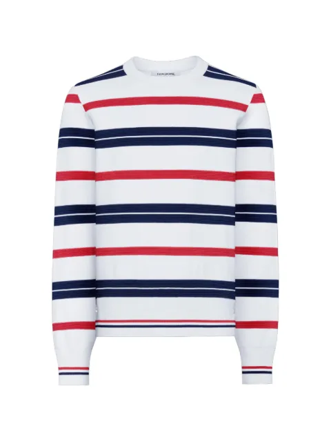 Thom Browne repp stripe RWB pullover