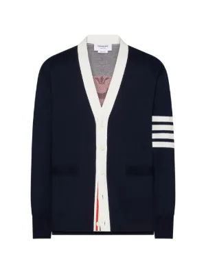 Valentino Garavani ヴァレンティノ V Crew パッチ カーディガン