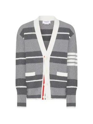 Thom Browne ボタン カーディガン | グレー | FARFETCH JP