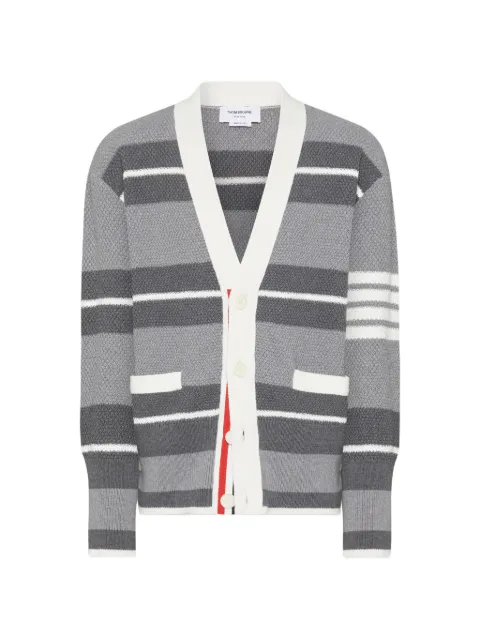 Thom Browne Seed Stitch 4-Bar cardigan