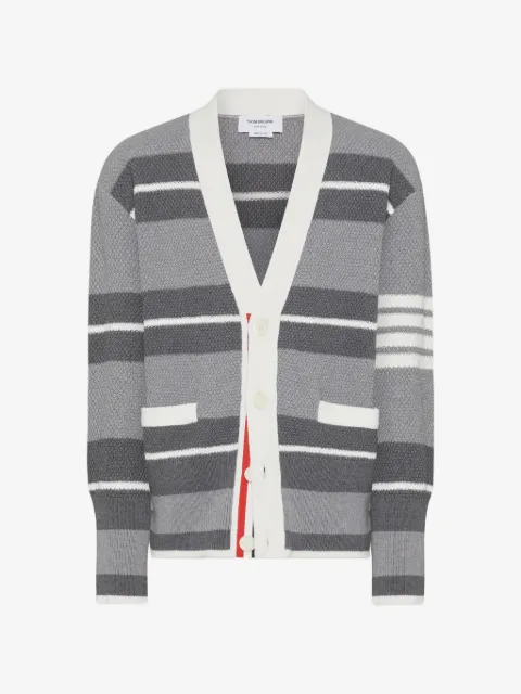 Thom Browne cárdigan con motivo de rayas