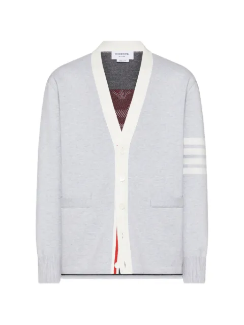 Thom Browne 4-Bar intarsia-knit cardigan